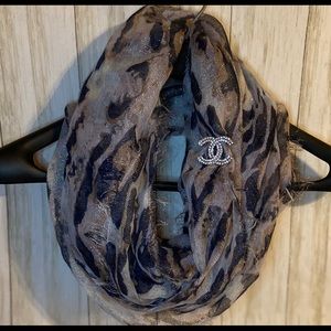 Metallic Infinity Scarf